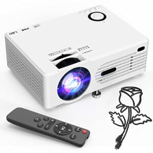 6500lumens portable projector for home theater entertainment, full hd 1080p supported mini projector hdmi av usb tv stick supported