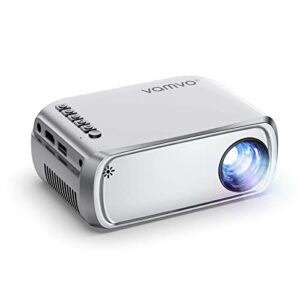 vamvo mini projector for iphone, video projector full hd 1080p supported, portable movie projector compatible with tv stick/ps4/hdmi/usb, ios & android