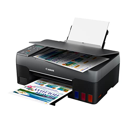 Canon G2260 All-in-One Wired Supertank (MegaTank) Printer | Copier | Scanner| USB Connectivity, Black, one Size (4466C002)