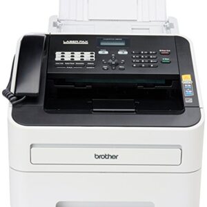 Brother FAX-2840 High Speed Mono Laser Fax Machine, Dark/light gray - FAX2840 17.750x18.125x16.625