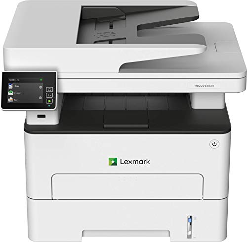 Lexmark MB2236i Multifunction Wireless Monochrome Laser Printer with A 2.8 Inch Color Touch Screen, Standard Two-Sided Printing, Cloud Fax Capability (18M0751)