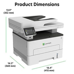 Lexmark MB2236i Multifunction Wireless Monochrome Laser Printer with A 2.8 Inch Color Touch Screen, Standard Two-Sided Printing, Cloud Fax Capability (18M0751)