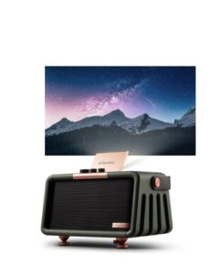 nomvdic x300 smart portable projector,16w harman kardon speakers, 1080p fhd video projector, 300 ansi outdoor movie projector, wireless wifi & bt, 110″ big screen, battery built-in 6h music/ 3h video