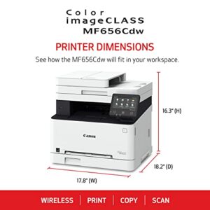 Canon Color imageCLASS MF656Cdw - All in One, Duplex, Wireless, Mobile-Ready Laser Printer with 3 Year Limited Warranty