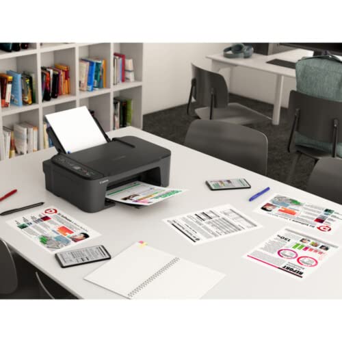 Canon Wireless Inkjet All-in-One Printer with LCD Screen Print Scan and Copy, Built-in WiFi Printing from Android, Laptop, Tablet, and Smartphone with 6 Ft NeeGo Printer Cable - Black