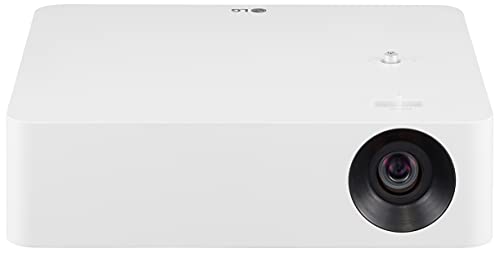 LG PF610P 120” Full HD (1920 x 1080) LED Portable Smart Home Theater CineBeam Projector, 1000 ANSI Lumen, Video, Disney+, YouTube, Apple TV and Wireless Mirroring with MiraCast