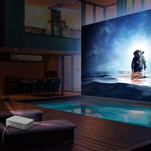 LG PF610P 120” Full HD (1920 x 1080) LED Portable Smart Home Theater CineBeam Projector, 1000 ANSI Lumen, Video, Disney+, YouTube, Apple TV and Wireless Mirroring with MiraCast