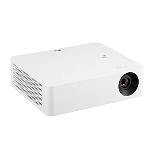 LG PF610P 120” Full HD (1920 x 1080) LED Portable Smart Home Theater CineBeam Projector, 1000 ANSI Lumen, Video, Disney+, YouTube, Apple TV and Wireless Mirroring with MiraCast