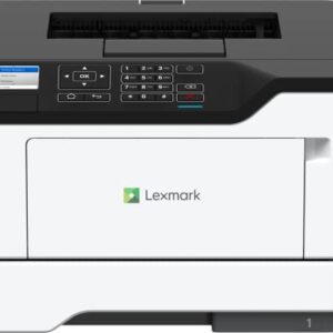 Lexmark MS521dn Monochrome Laser Printer for Office, Two-Sided Duplex Printing, Print Speed 46 ppm, 2.4 inch LCD Display, 1200 DPI, Black/Grey (36S0300)