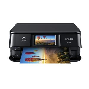 epson expression photo xp-8700 wireless all-in-one printer with built-in scanner and copier and 4.3″ color touchscreen, black