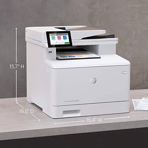 HP Color LaserJet Enterprise M480f Multifunction Duplex Printer (3QA55A) white