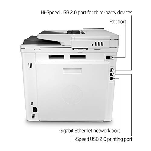 HP Color LaserJet Enterprise M480f Multifunction Duplex Printer (3QA55A) white