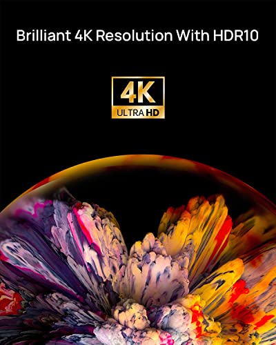 XGIMI Aura 4K UHD Ultra Short Throw Laser Projector for Home Theater, 2400 ANSI Lumens, 80% DCI-P3 & 90% Rec.709, HDR10, 60W Harman Kardon Speakers, Android TV 10.0, Wireless Casting