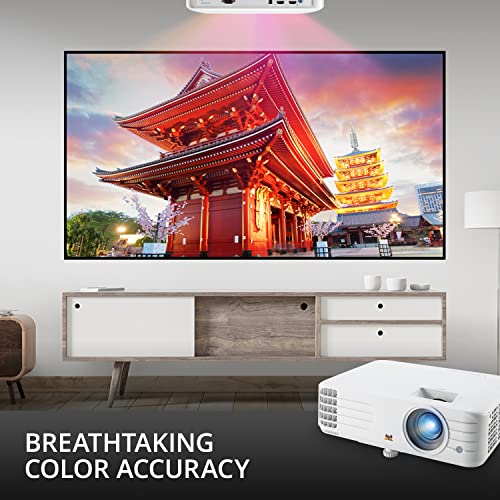 ViewSonic PX701HDH 1080p Projector, 3500 Lumens, Supercolor, Vertical Lens Shift, Dual HDMI, 10w Speaker, Enjoy Sports and Netflix Streaming with Dongle