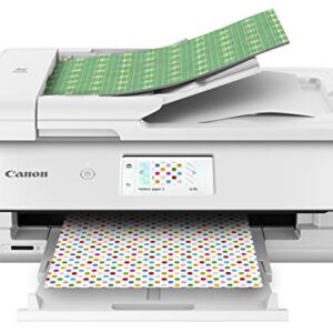 Canon TS9521C All-In-One Wireless Crafting Photo Printer, 12X12 Printing, White, Amazon Dash Replenishment Ready