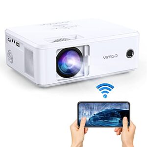 VIMGO 5G WiFi Projector, 8500L Native 1080P Outdoor Movie Projector, Mini Projector with Synchronized Smartphone Screen, 200'' Portable Projector for TV Stick, Video Games, HDMI/USB/AV, iOS & Android