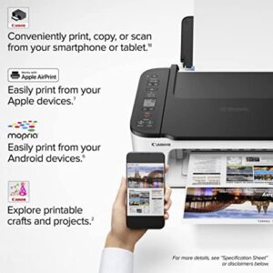 NEEGO Canon Wireless Inkjet All in One Printer, Print Copy Fax Scan Mobile Printing with LCD Display, USB and WiFi Connection with 6 ft Printer Cable