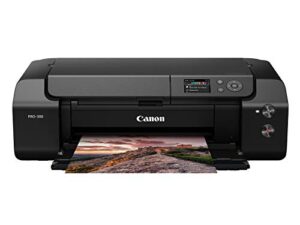canon imageprograf pro-300 wireless color wide-format printer, prints up to 13″x 19″, 3.0″ lcd screen with profession print & layout software and mobile device printing, black, one size