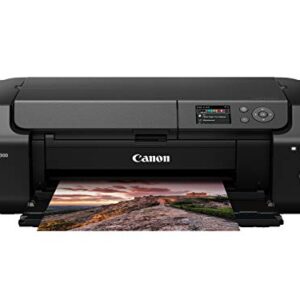 Canon imagePROGRAF PRO-300 Wireless Color Wide-Format Printer, Prints up to 13"X 19", 3.0" LCD Screen with Profession Print & Layout Software and Mobile Device Printing, Black, One Size