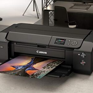 Canon imagePROGRAF PRO-300 Wireless Color Wide-Format Printer, Prints up to 13"X 19", 3.0" LCD Screen with Profession Print & Layout Software and Mobile Device Printing, Black, One Size