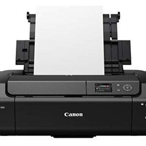 Canon imagePROGRAF PRO-300 Wireless Color Wide-Format Printer, Prints up to 13"X 19", 3.0" LCD Screen with Profession Print & Layout Software and Mobile Device Printing, Black, One Size