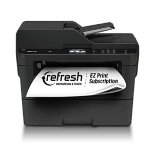 brother compact monochrome laser all-in-one multi-function printer, mfcl2750dwxl, up to two years of printing included, refresh subscription and amazon dash replenishment ready