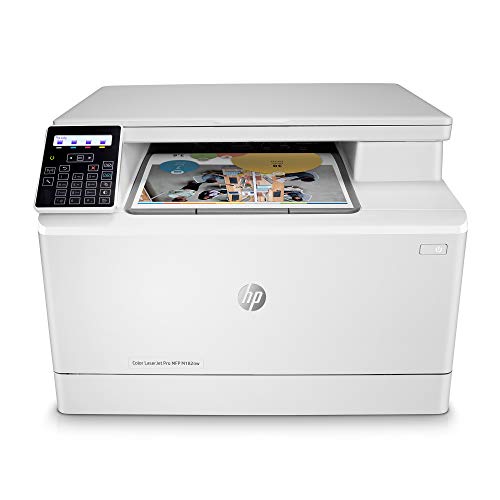 HP Color LaserJet Pro M182nw Wireless All-in-One Laser Printer, Remote Mobile Print, Scan & Copy, Works with Alexa (7KW55A)