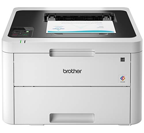 Brother HL-L3230CDW Compact Digital Color, Providing Laser Printer Quality Results with Wireless Printing and Duplex Printing, Amazon Dash Replenishment Ready, White