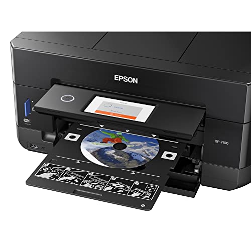 Epson Expression Premium XP-7100 Wireless Color Photo Printer with ADF, Scanner and Copier, Black