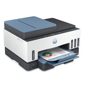 HP Smart -Tank 7602 Wireless All-in-One Cartridge-free Ink Printer, up to 2 years of ink included, mobile print, scan, copy, fax, auto doc feeder, featuring an app-like magic touch panel (28B98A)