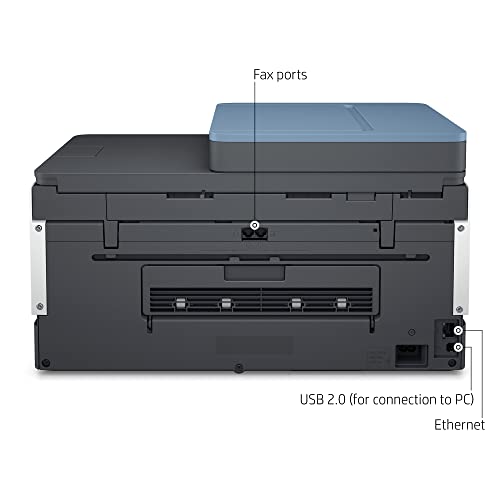 HP Smart -Tank 7602 Wireless All-in-One Cartridge-free Ink Printer, up to 2 years of ink included, mobile print, scan, copy, fax, auto doc feeder, featuring an app-like magic touch panel (28B98A)