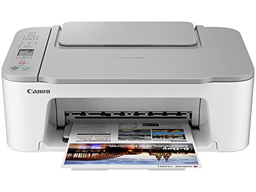 Canon PIXMA TS3520 Compact Wireless All-in-One Printer, White