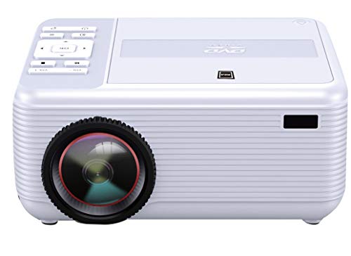 RCA RPJ140 Projector With Built-in Bluetooth & DVD Player - Movie Projector - 1080P Supported For HD, Video & Screens - Portable DVD Projector For Home Theater Compatible With Phone, Laptop, PS4, Xbox