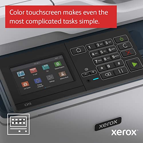 Xerox C315 Color Multifunction Printer, Print/Scan/Copy/Fax, Laser, Wireless, All in One