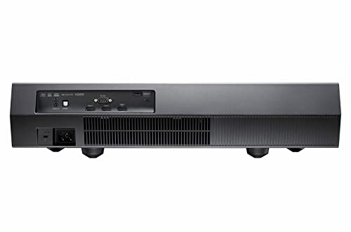 Optoma CinemaX D2 Smart Black True 4K UHD Laser Projector with Android TV for Home Theater | Ultra-Short Throw | Bright 3,000 Lumens with HDR 10 | eARC Audio
