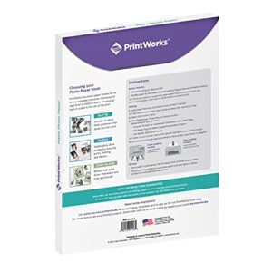 Printworks Matte Photo Paper for Inkjet Printers, Printable on Both Sides, 6.5 mil, 8.5 x 11 inches, 80 Sheets (00426-6)