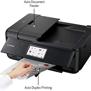 Canon All-in-One Printer Copier Scanner Fax Auto Document Feeder Photo and Document Printing Airprint (R) and Android Printing + Bonus Set of Ink and Printer Cable