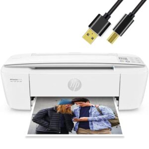 neego hp deskjet wireless color inkjet printer all-in-one with lcd display – print scan copy and mobile printing ultra compact 6 ft printer cable