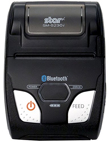 Star Micronics SM-S230i Compact and Portable Bluetooth/USB Receipt Printer with Tear Bar - Supports iOS, Android, Windows