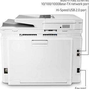 HP Color Laserjet Pro MFP M283cdw All-in-One Wireless Laser Printer - 50-Sheet ADF, Auto Duplex Printing - Remote Mobile Print Scan Copy Fax, 22ppm, 8.5x14, 600dpi, Ethernet, Cbmoun Printer_Cable