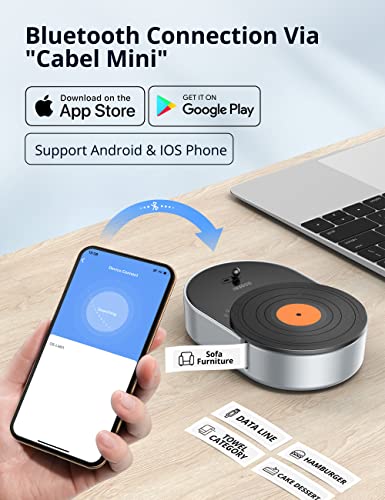 Label Maker Machine with Tape, Osoeri Bluetooth Label Printer, Portable Thermal Handheld Sticker Mini Label Inkless Multiple Templates, USB Rechargeable for Home Kitchen Office Organization