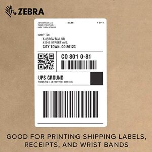 Zebra - GX420d Direct Thermal Desktop Printer for Labels, Receipts, Barcodes, Tags, and Wrist Bands - Print Width of 4 in - USB, Serial, and Parallel Port Connectivity (Renewed)