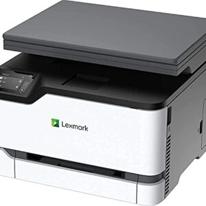 Lexmark MC3224dwe Color Multifunction Laser Printer with Print, Copy, Scan, and Wireless Capabilities, Two-Sided Printing with Full-Spectrum Security and Prints Up to 24 ppm (40N9040), White, Gray