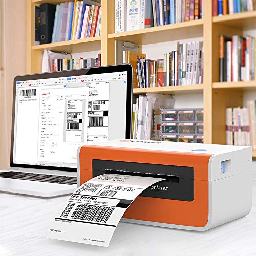 K Comer Shipping Label Printer 150mm/s High-Speed 4x6 Direct Thermal Label Printing for Shipment Package 1-Click Setup on Windows/Mac,Label Maker Compatible with Amazon, Ebay, Shopify, FedEx,USPS,Etsy