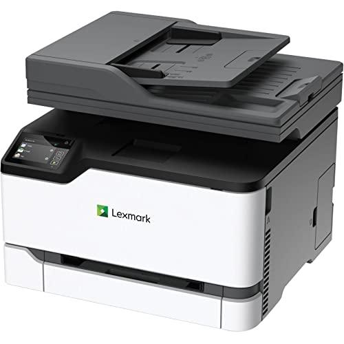 Lexmark MC3426i Color Laser Multifunction Wireless Printer with Print, Copy, Scan and Cloud Fax Capabilities, Plus Full-Spectrum Security and Print Speed up to 26ppm (40N9650), White, Small