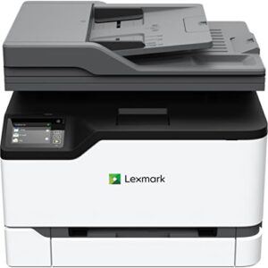 Lexmark MC3426i Color Laser Multifunction Wireless Printer with Print, Copy, Scan and Cloud Fax Capabilities, Plus Full-Spectrum Security and Print Speed up to 26ppm (40N9650), White, Small