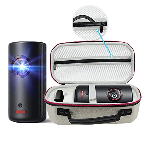 YipuVR Compatible with Anker Nebula Capsule 3 Laser Carrying Case, EVA Storage Bag for Nebula Anker Capsule 3 Laser 1080p Mini Projector 360° Protective Travel Box (Grey)