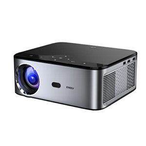 XIWBSY Projector with WiFi and Bluetooth Native 1080P 500 ANSI Full HD Portable Projector for Home Theater Gaming,Compatible with iOS/Android/TV Stick/PS4/HDMI/USB/PPT