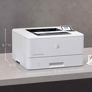 HP Laserjet Enterprise M406dn Wired Monochrome Laser Printer, Black and White - Print Only - 2.7" LCD, 42 ppm, 1200 x 1200 dpi, Automatic Duplex Printing, USB, Ethernet, Cbmou Printer Cable