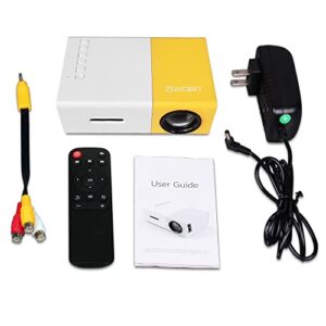 Portable Mini projectors LED Micro Projector 1080P Home Party Meeting Theater Projector（Newest Upgraded Version ）